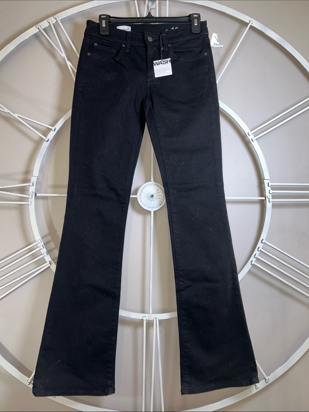 NWT Gap 1969 Premium Denim Black Flare Jeans